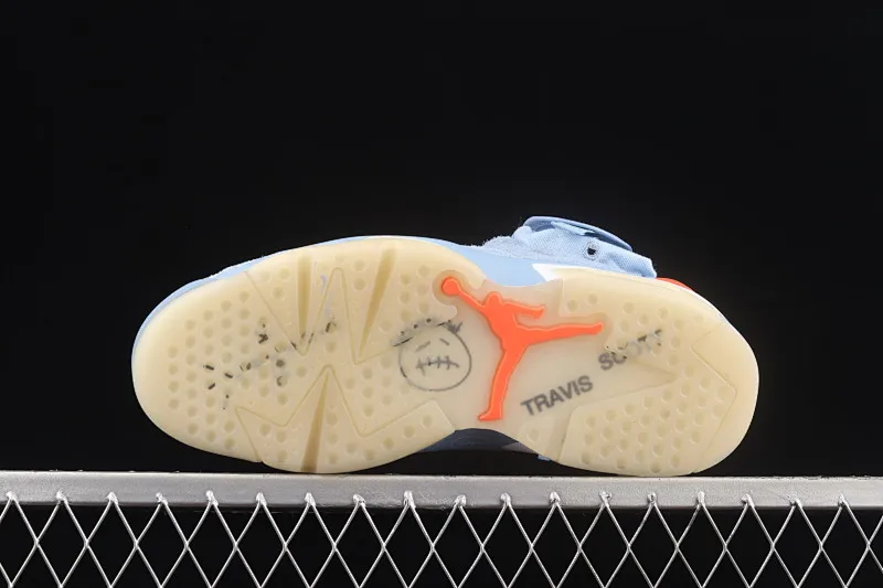 All categories Air Jordan Jordan series basketball shoes Air Jordan 6 Travis Scott x Air Jordan 6 "Cerulean" AJ6 Joe 6 joint sky blue DH0690-400